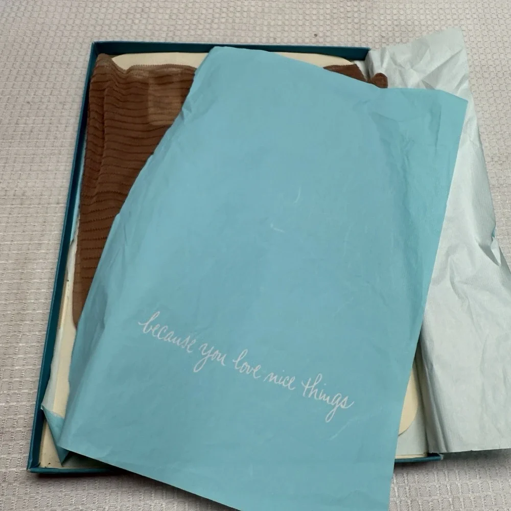 Vtg 50s VAN RAALTE‎ Flextop Nines Drama 9.5 Nylon Hose Stockings Seam New Box